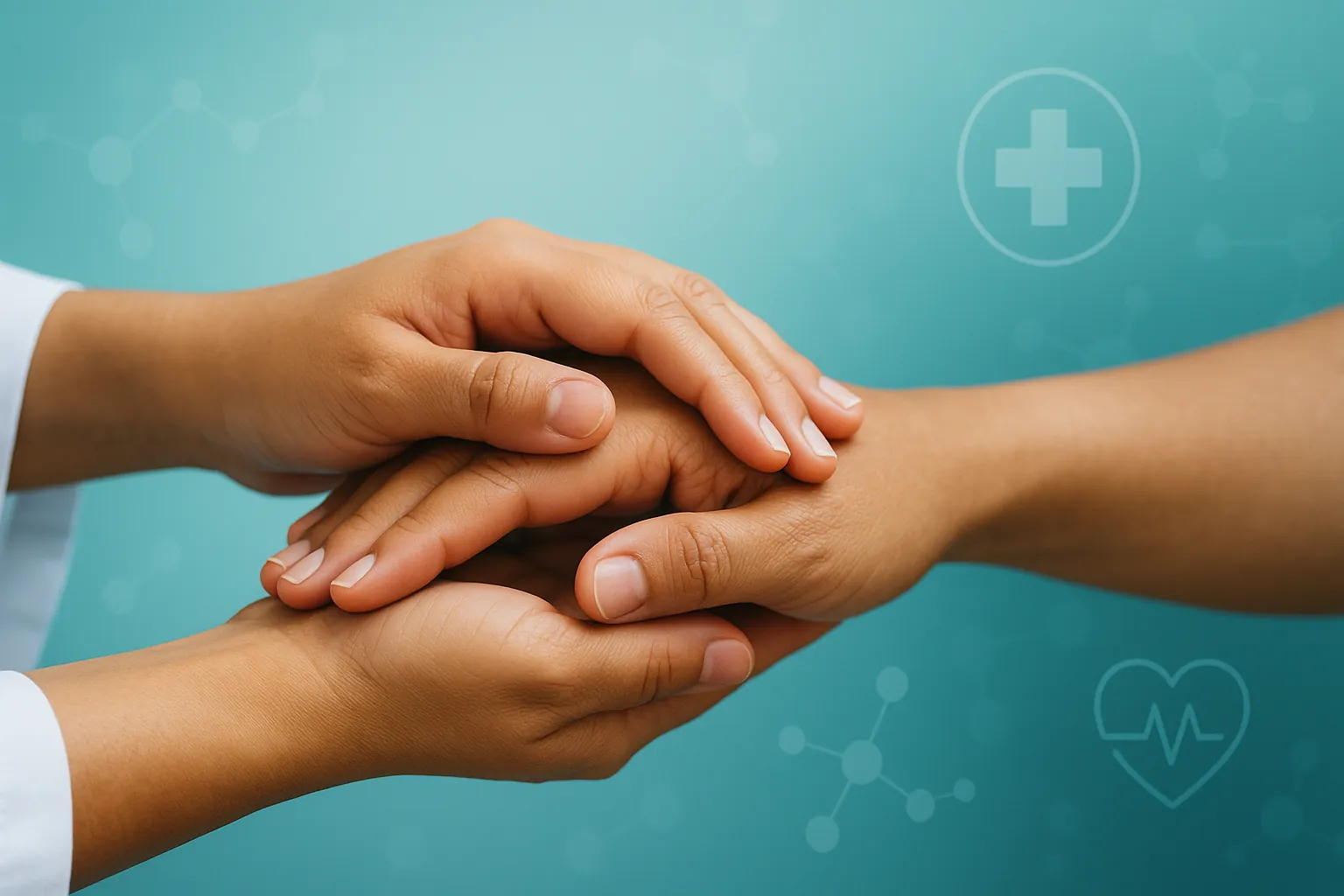 Ilustración institucional médico-paciente